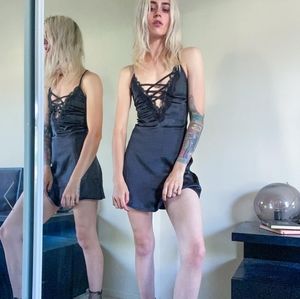 Current mood dollskill melancholy slip dress small